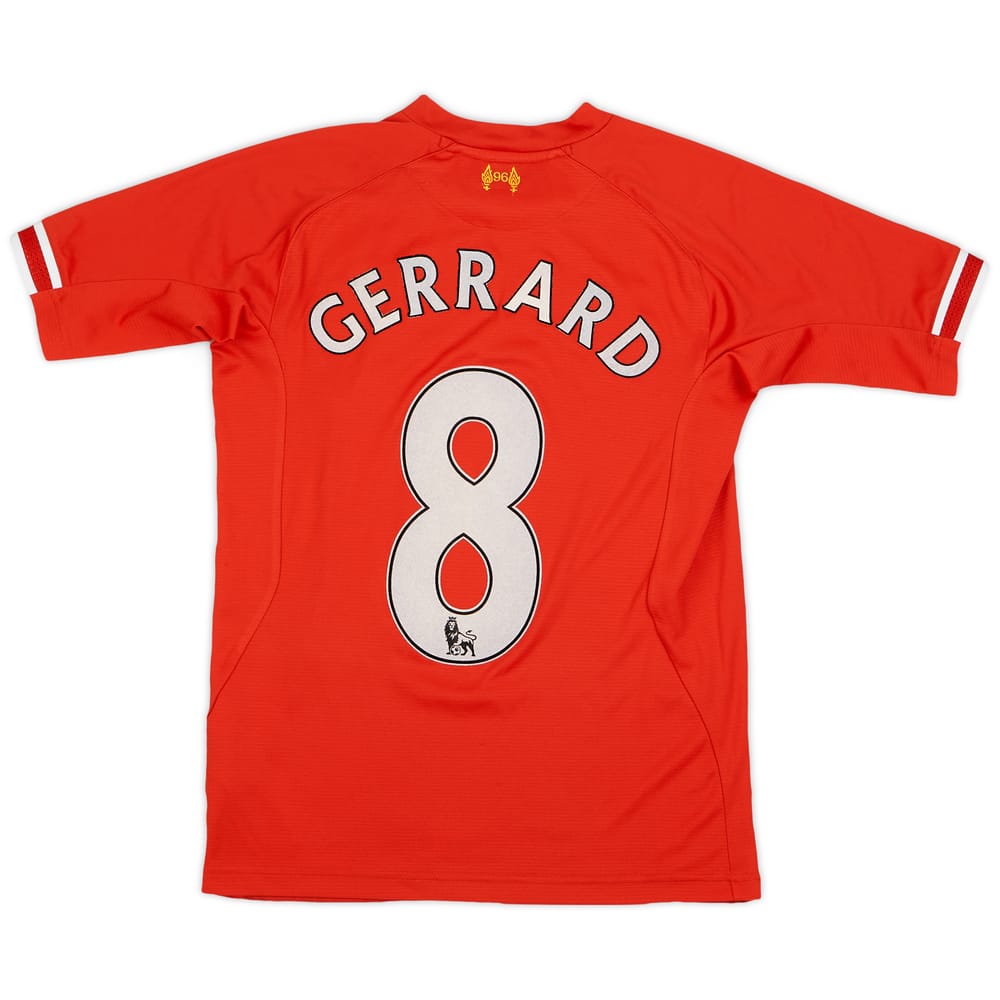 2013-14 Liverpool Home Shirt Gerrard #8 - 6/10 - (XL.Boys)