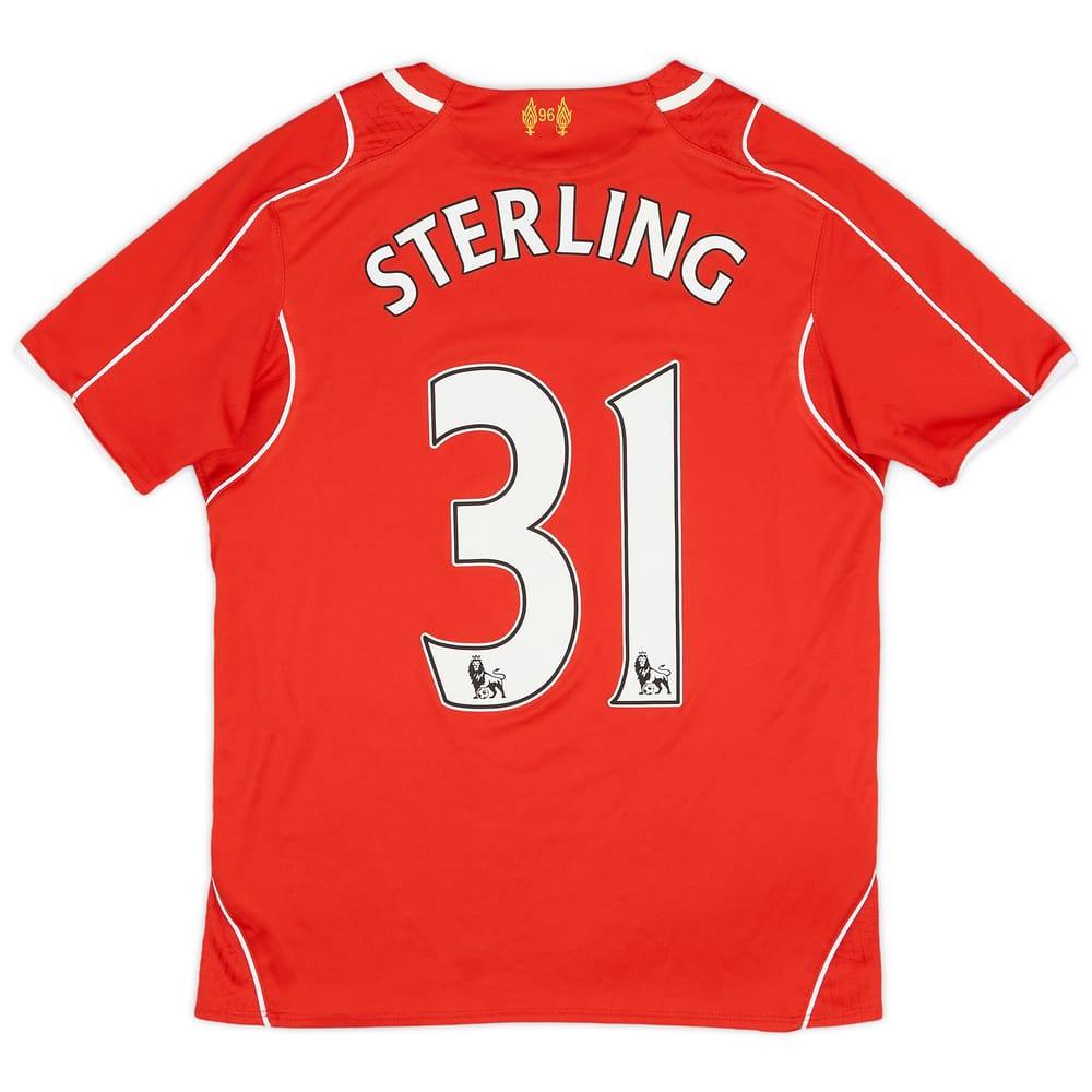 2014-15 Liverpool Home Shirt Sterling #31 - 9/10 - (L.Boys)