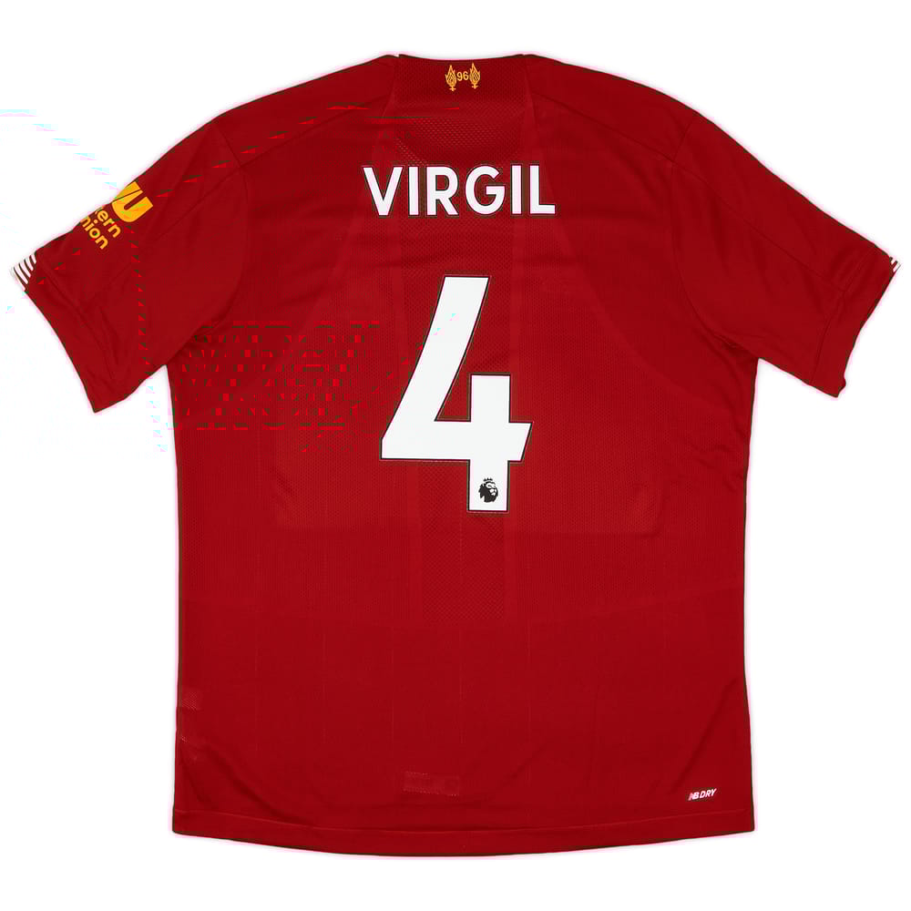 2019-20 Liverpool Home Shirt Virgil #4 - 9/10 - (L)