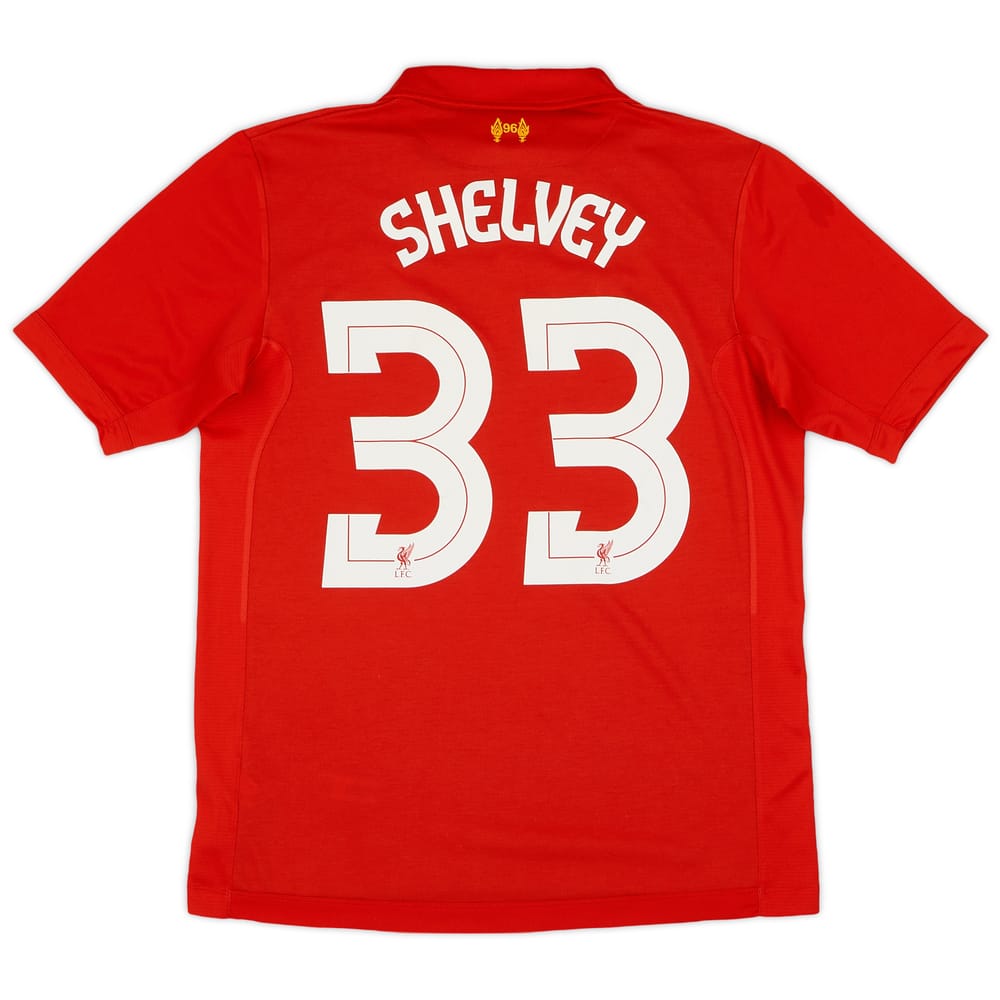 2012-13 Liverpool Home Shirt Shelvey #33 - 8/10 - (M)