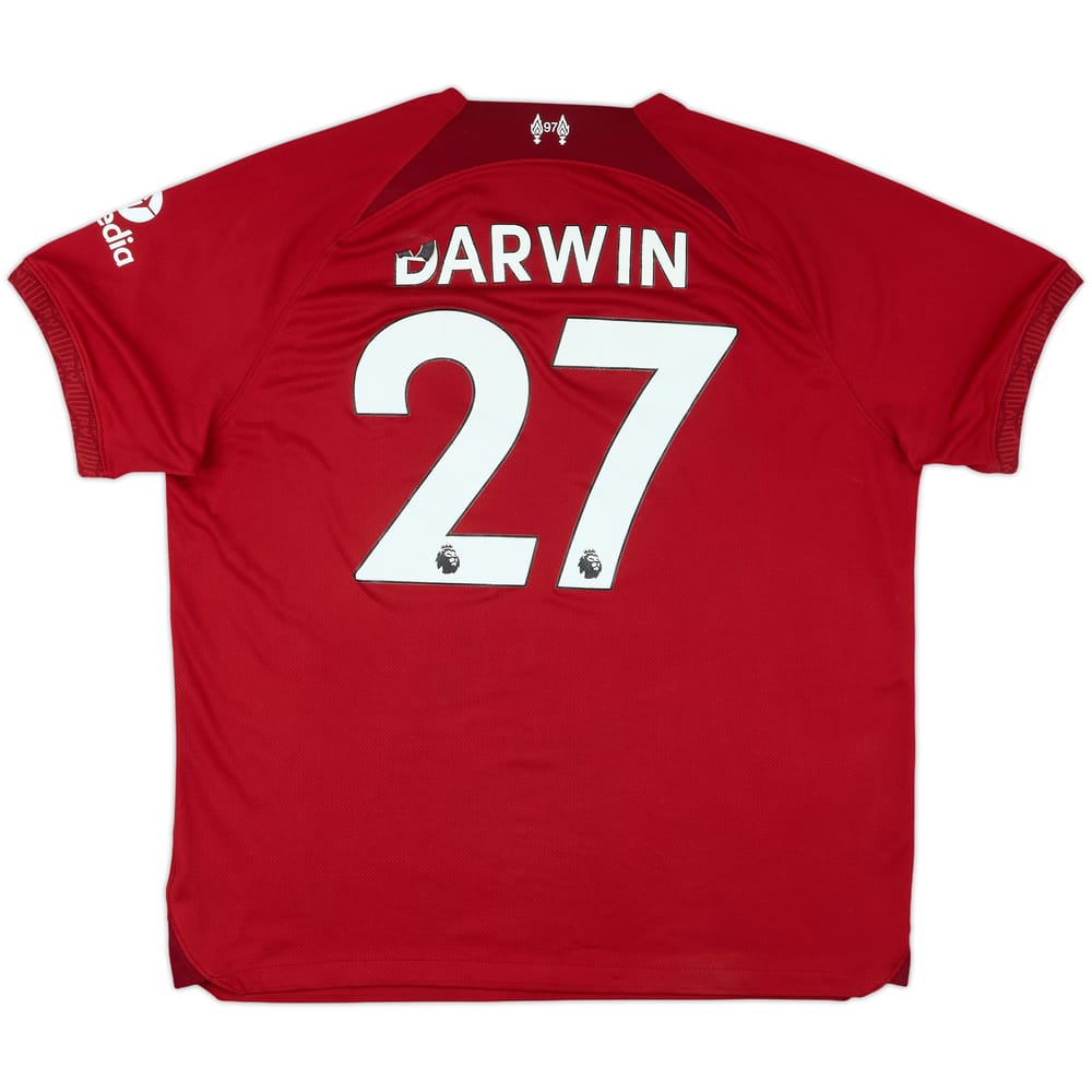 2022-23 Liverpool Home Shirt Darwin #27 - 5/10 - (XL)