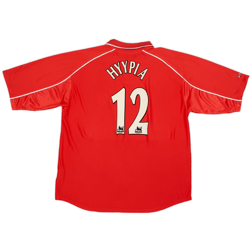 2000-02 Liverpool Home Shirt Hyypia #12 - 8/10 - (XXL)