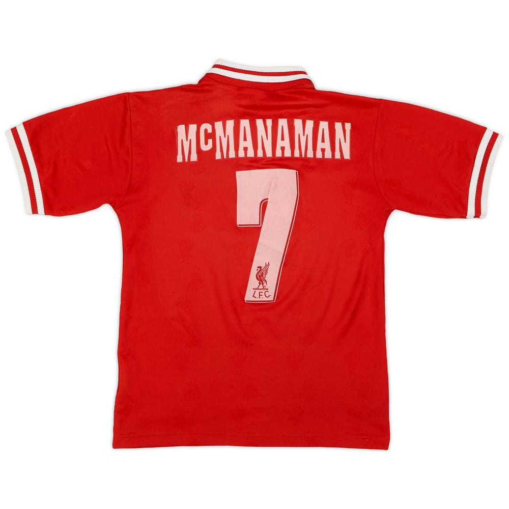 1998-00 Liverpool Home Shirt McManaman #7 - 7/10 - (Y)