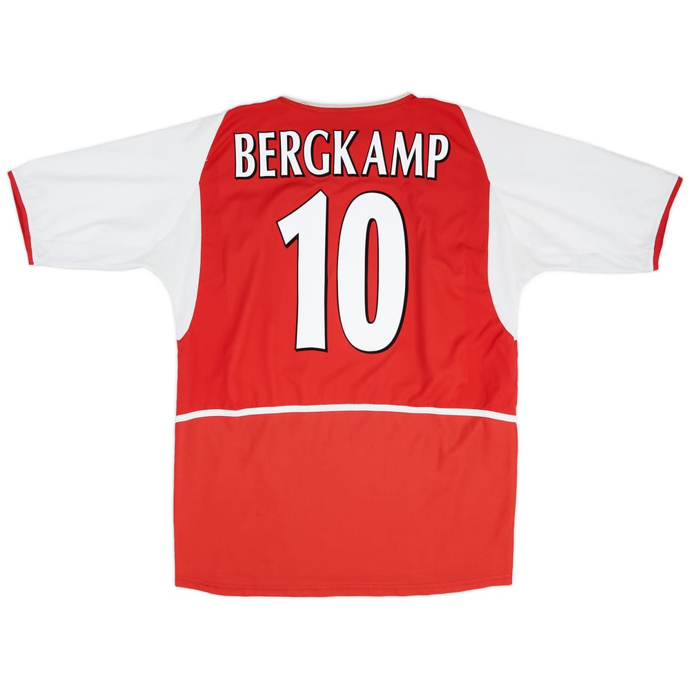 2002-04 Arsenal Home Shirt Bergkamp #10 - 9/10 - (L)