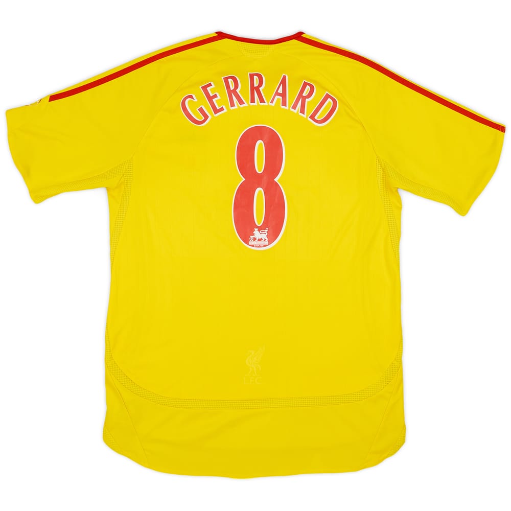 2006-07 Liverpool Away Shirt Gerrard #8 - 8/10 - (M)
