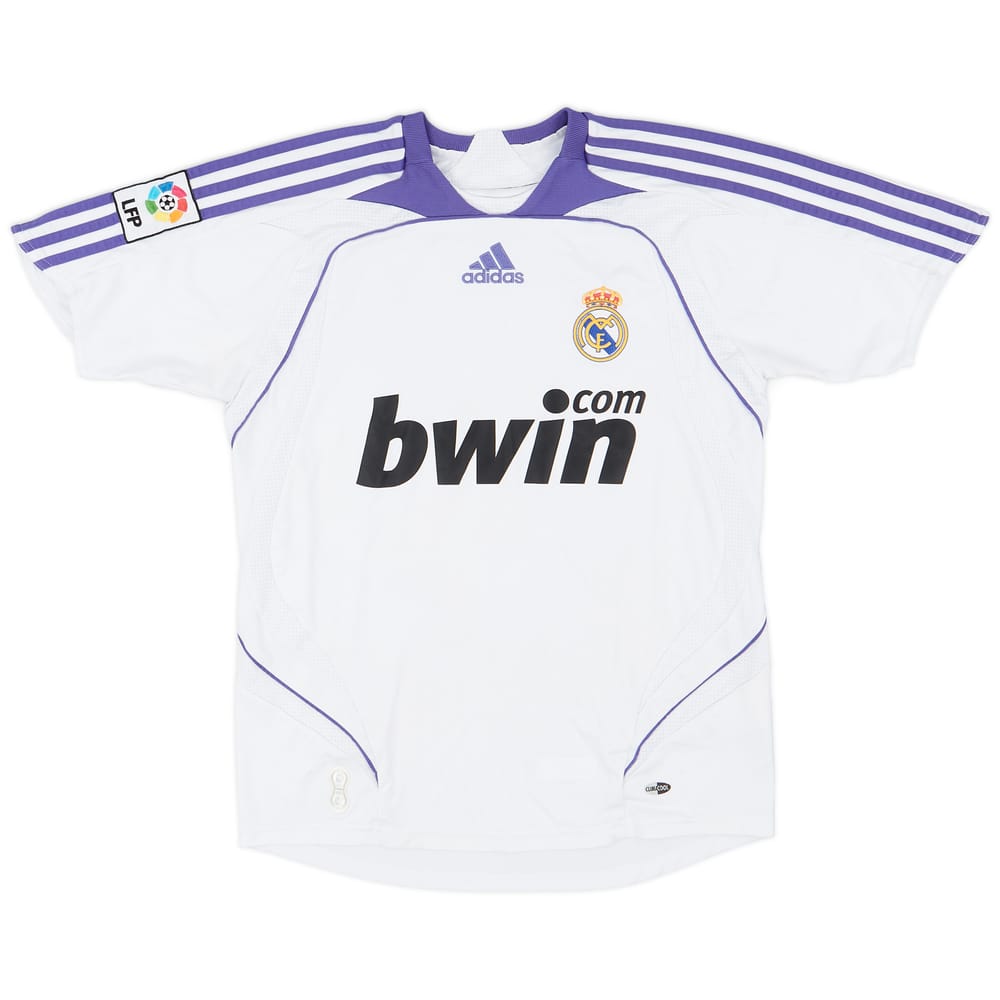 2007-08 Real Madrid Home Shirt - 7/10 - (L.Boys)