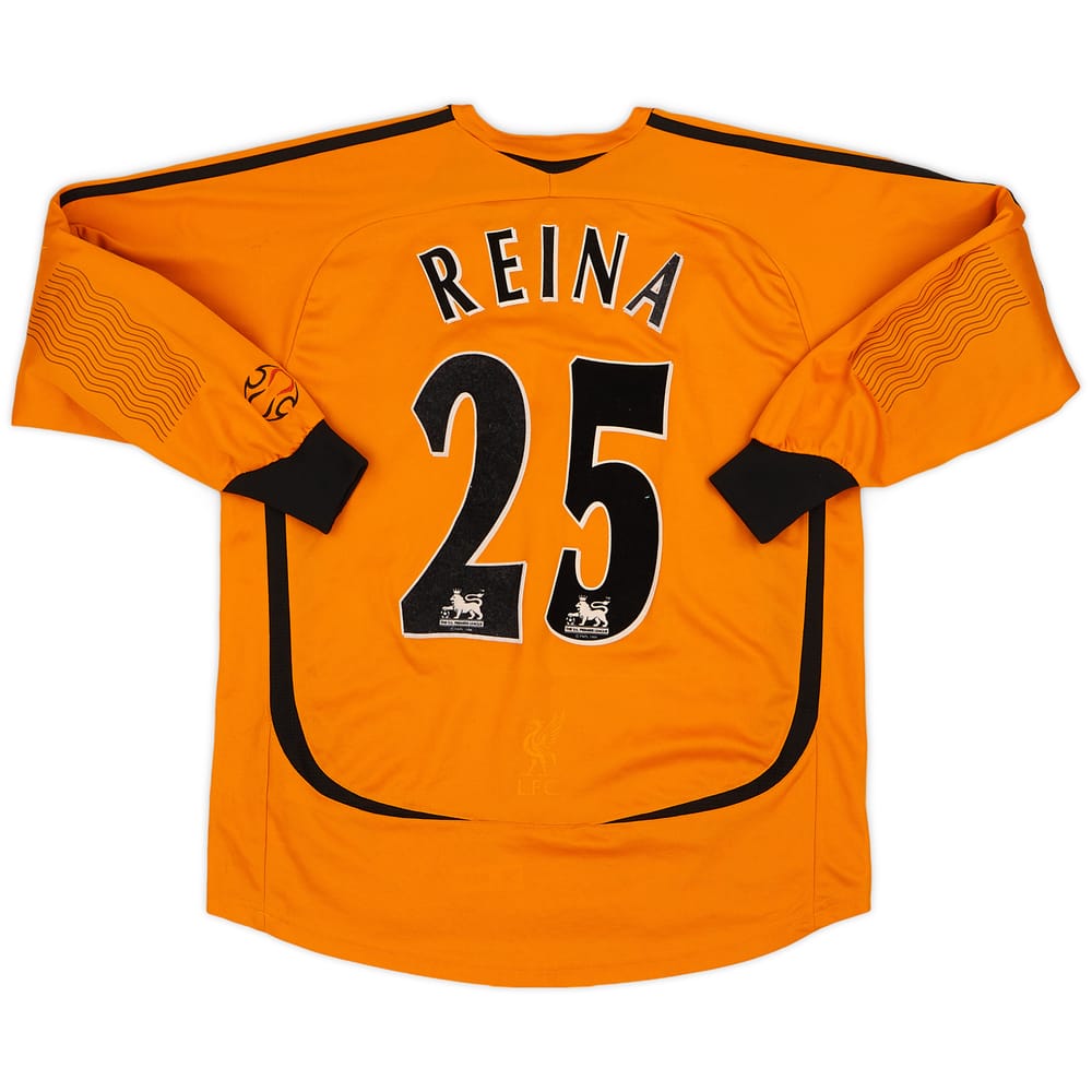 2006-07 Liverpool GK Shirt Reina #25 - 8/10 - (L.Boys)