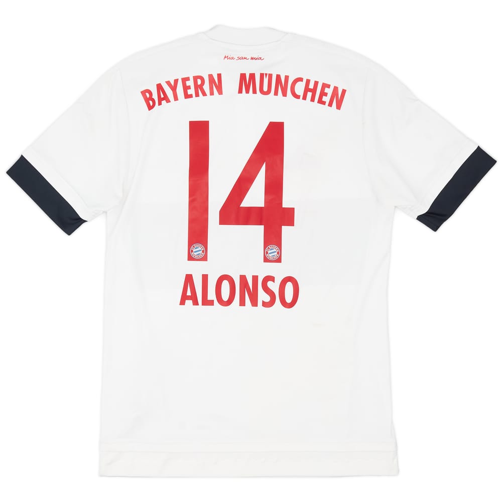 2015-16 Bayern Munich Away Shirt Alonso #14- 8/10 - (S)