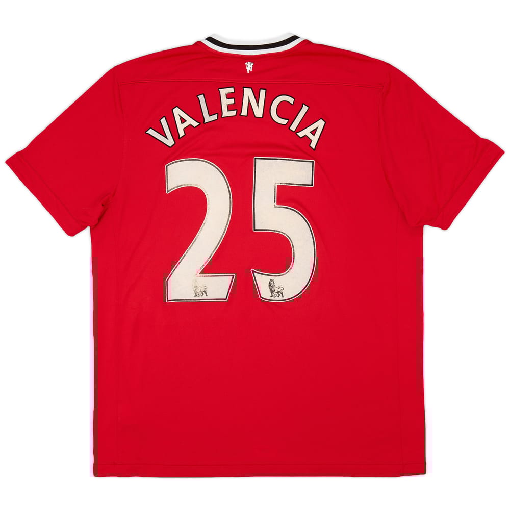 2011-12 Manchester United Home Shirt Valencia #25 - 6/10 - (XL)
