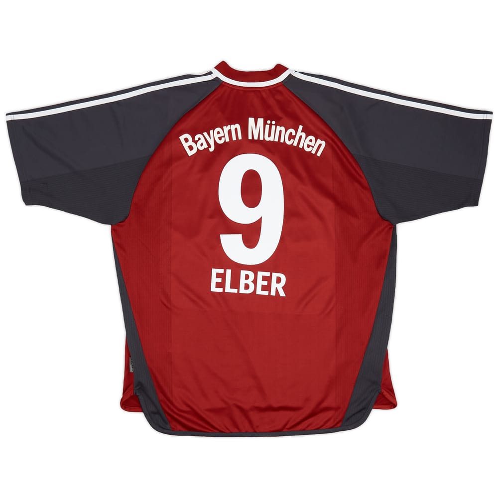2001-02 Bayern Munich Home Shirt Elber #9 - 8/10 - (XL)