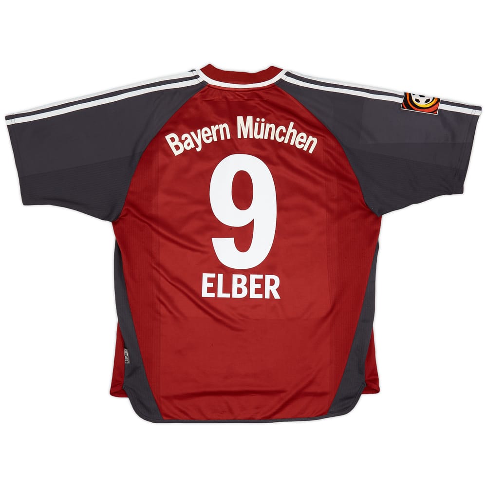 2001-02 Bayern Munich Home Shirt Elber #9 - 7/10 - (L)