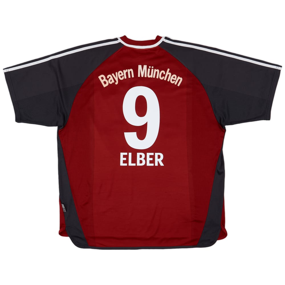 2001-02 Bayern Munich Home Shirt Elber #9 - 8/10 - (XXL)