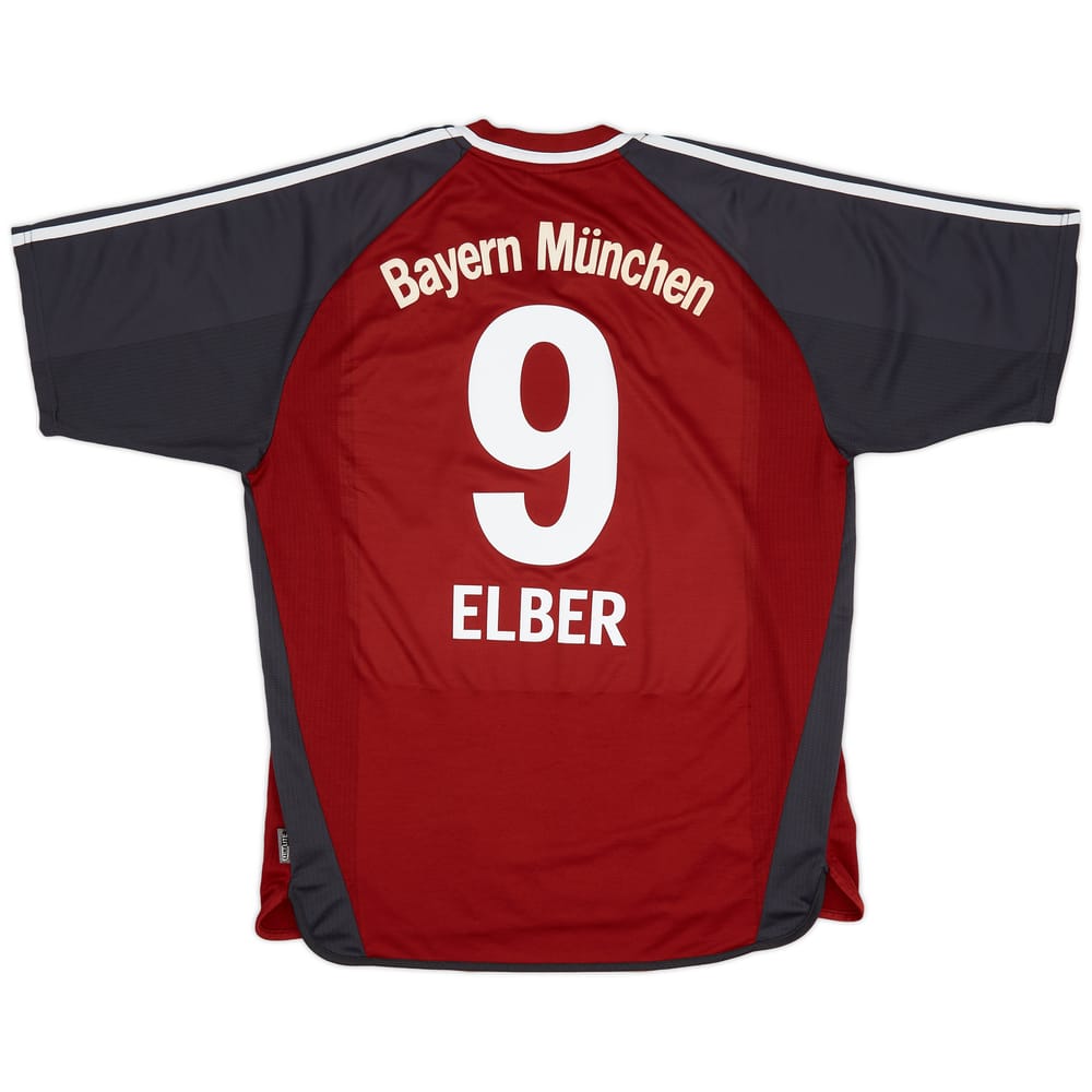 2001-02 Bayern Munich Home Shirt Elber #9 - 8/10 - (XL)