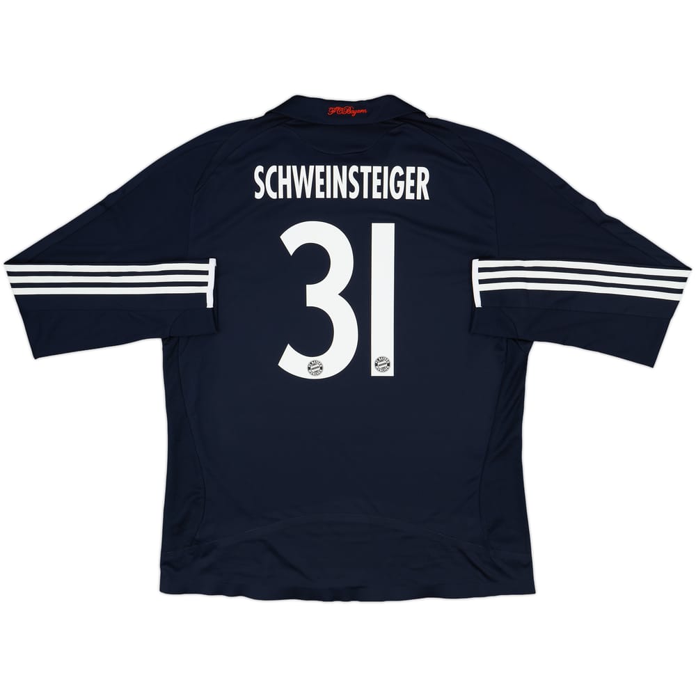 2008-09 Bayern Munich Player Issue Away L/S Shirt Schweinsteiger #31 - 8/10 - (XL)