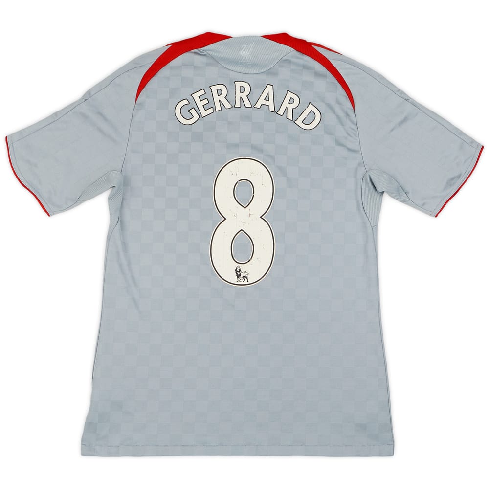 2008-09 Liverpool Away Shirt Gerrard #8 - 6/10 - (M)