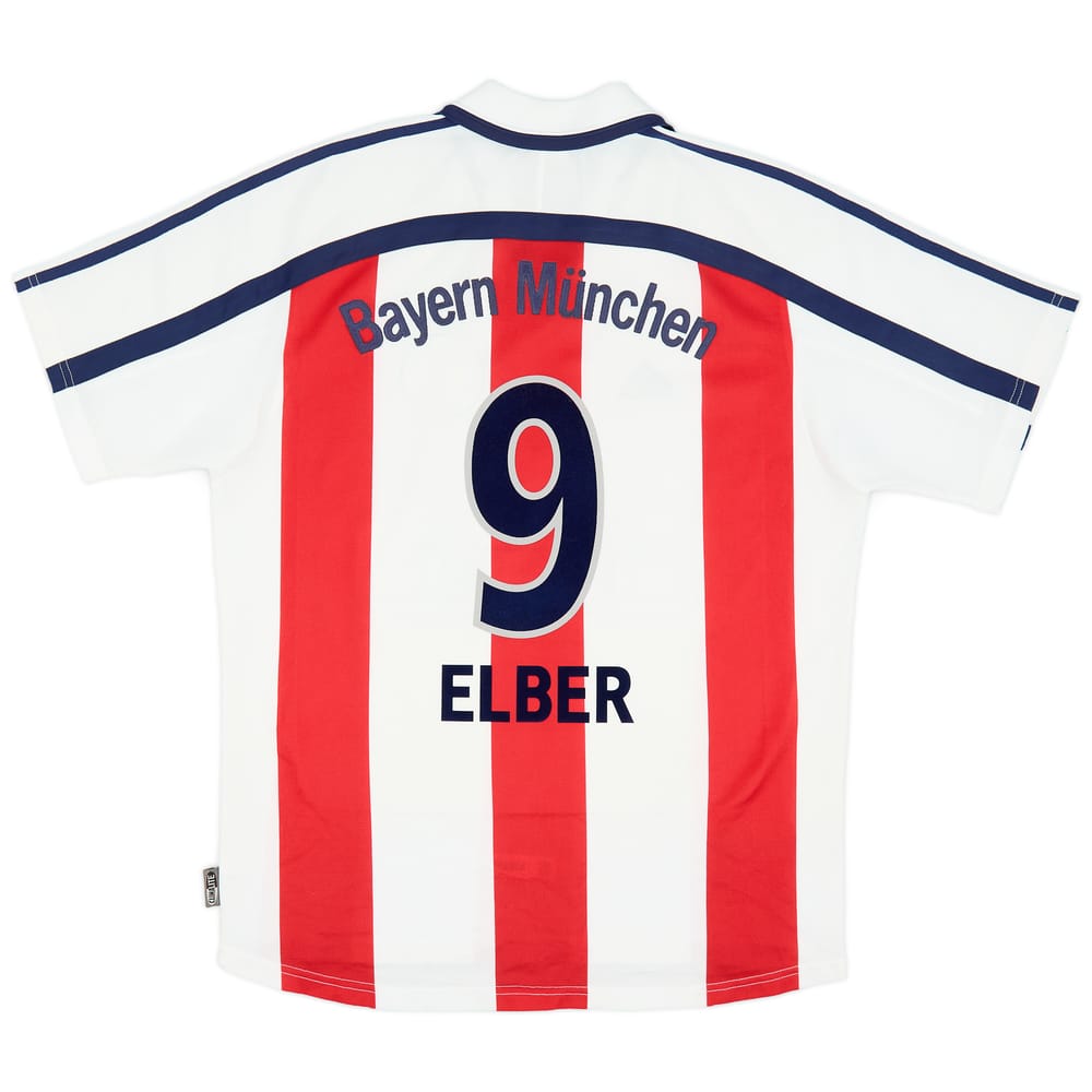 2000-01 Bayern Munich Away Shirt Elber #9 - 8/10 - (M)