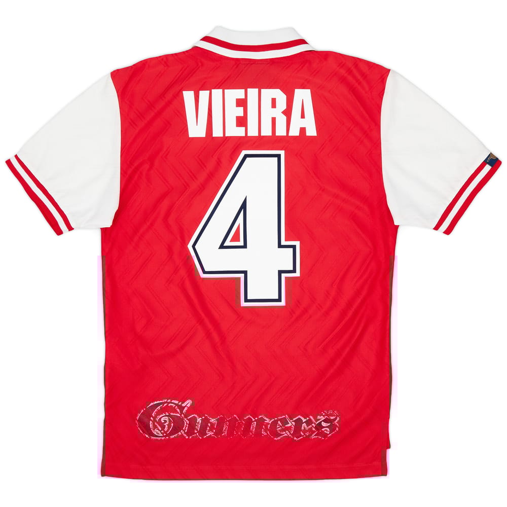 1996-98 Arsenal Home Shirt Vieira #4 - 6/10 - (S)