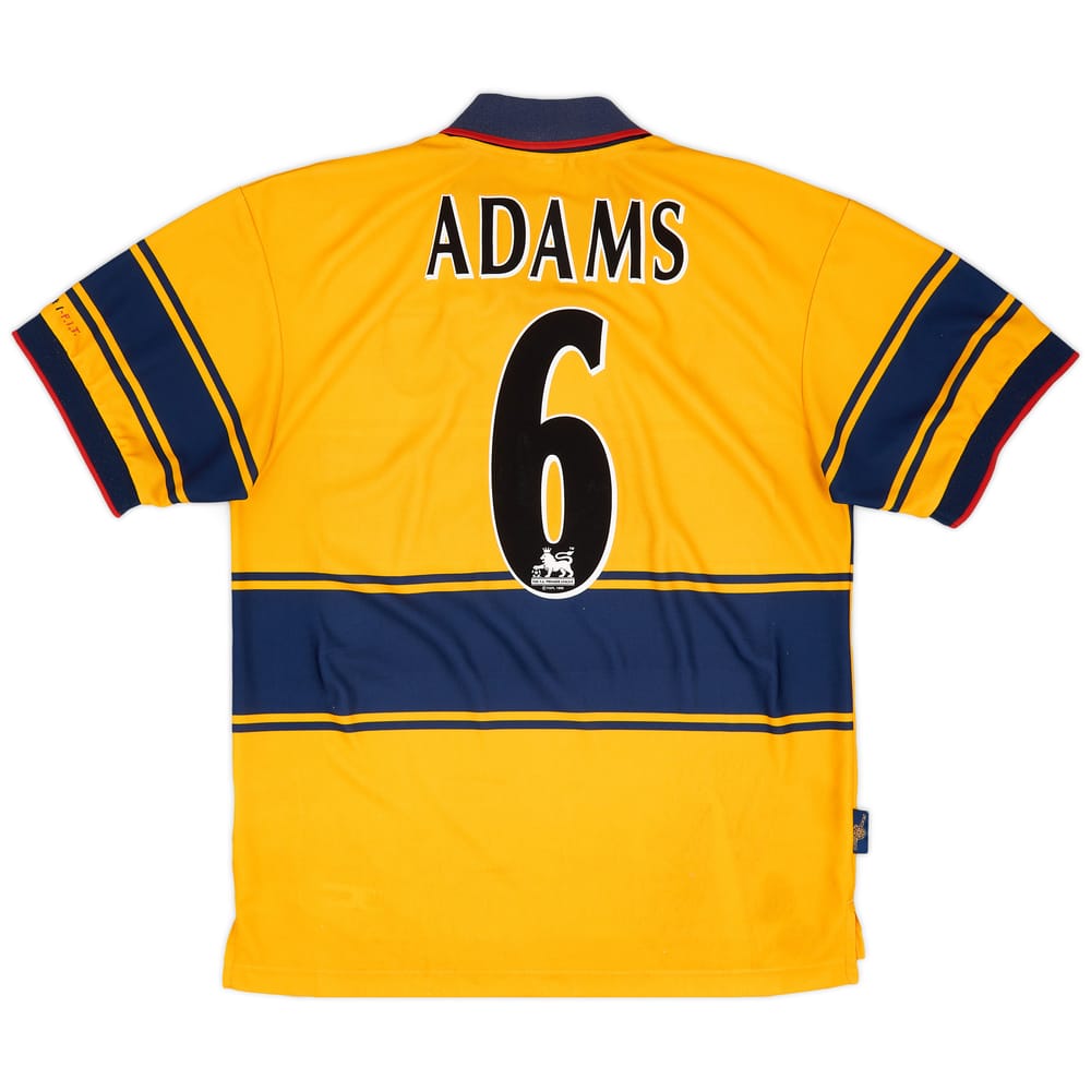 1997-99 Arsenal Away Shirt Adams #6 - 8/10 - (L)