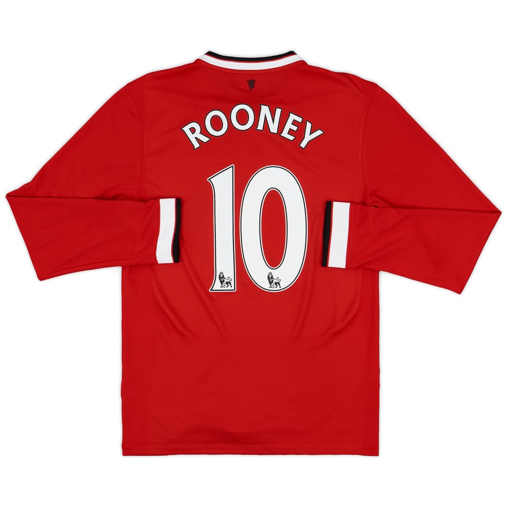 2014-15 Manchester United Home L/S Shirt Rooney #10 - 7/10 - (S)