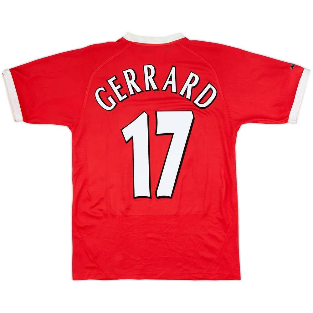 Camiseta CL del Liverpool 2001-03 Gerrard #17 - 8/10 - (S)