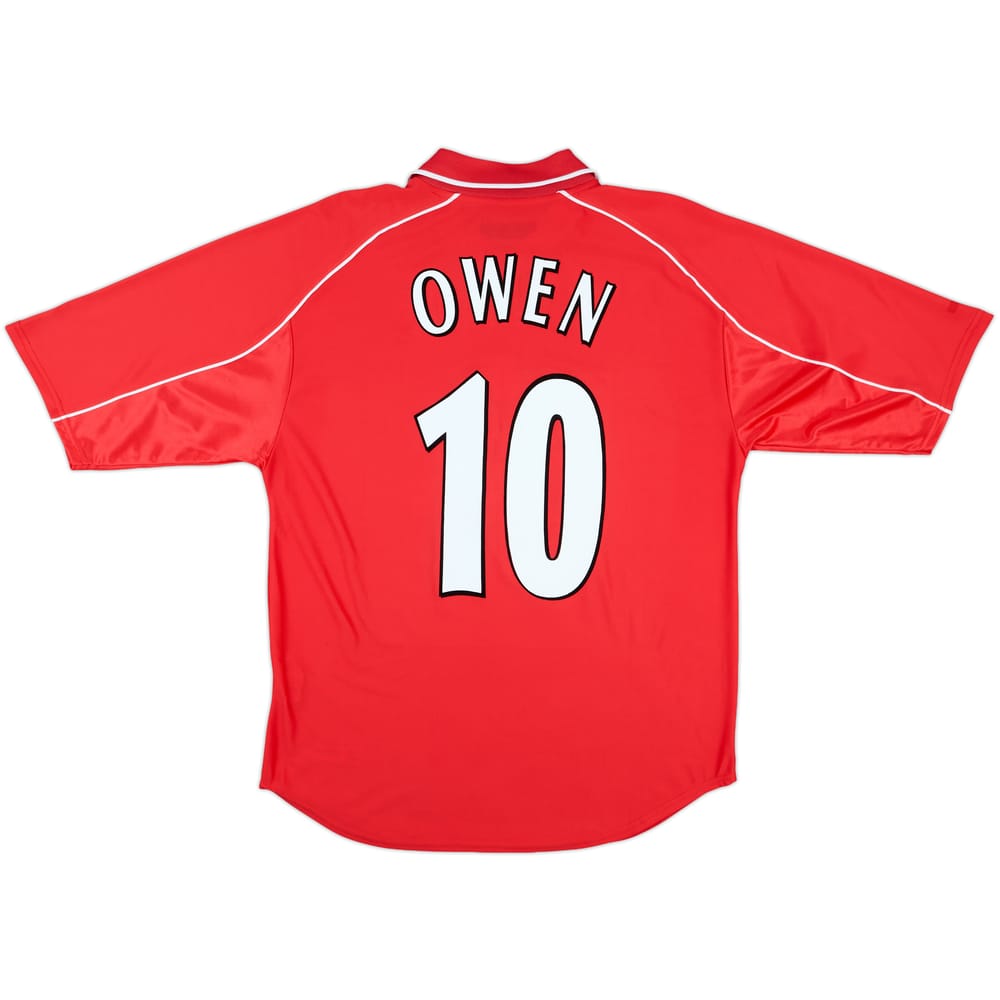 2000-02 Liverpool Home Shirt Owen #10 - 9/10 - (M)