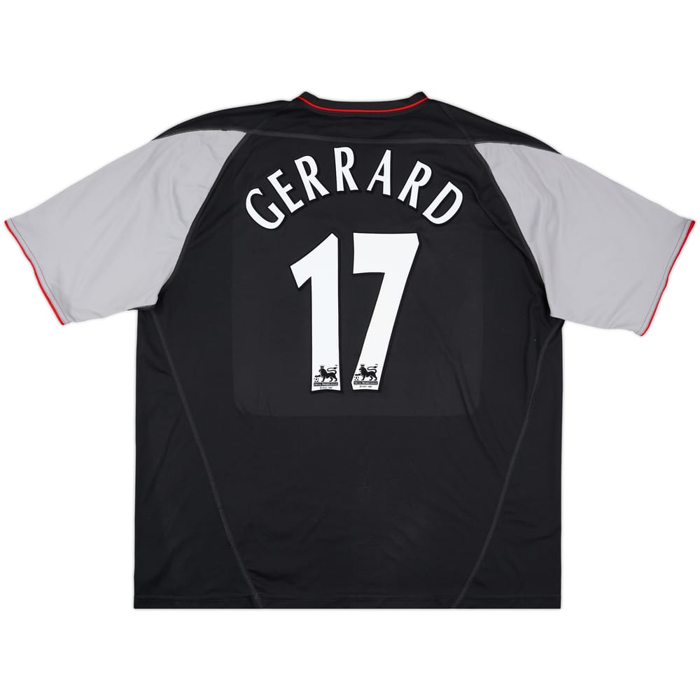 2002-04 Liverpool Away Shirt Gerrard #17 - 9/10 - (XXL)