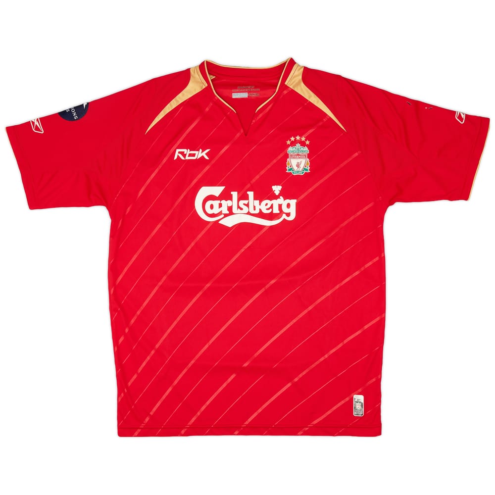 2005-06 Liverpool CL Home Shirt - 4/10 - (L)