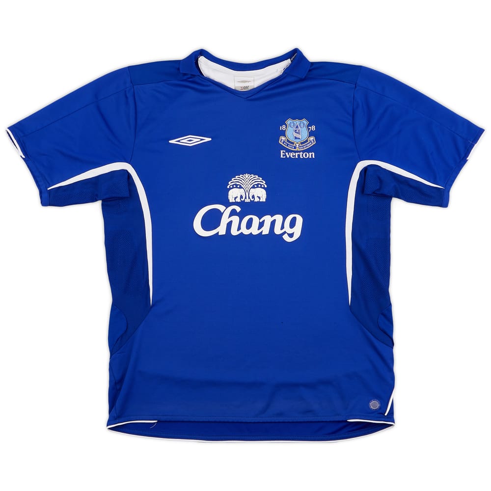 2005-06 Everton Home Shirt - 7/10 - (L)
