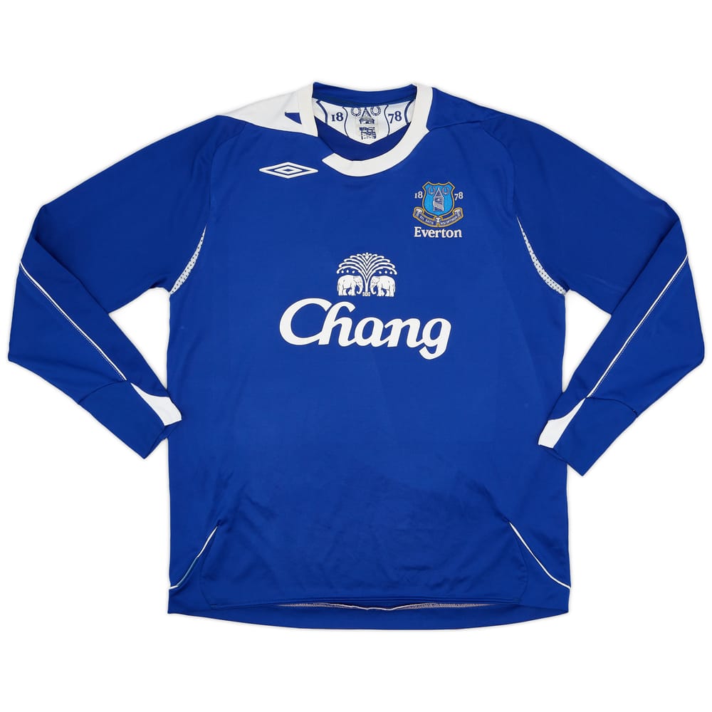 2006-07 Everton Home L/S Shirt - 7/10 - (L)