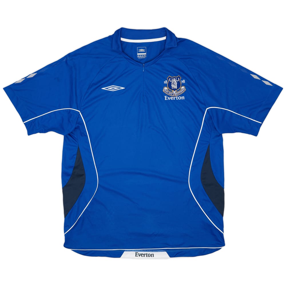 2008-09 Everton Umbro 1/4 Zip Training Shirt - 9/10 - (XL)