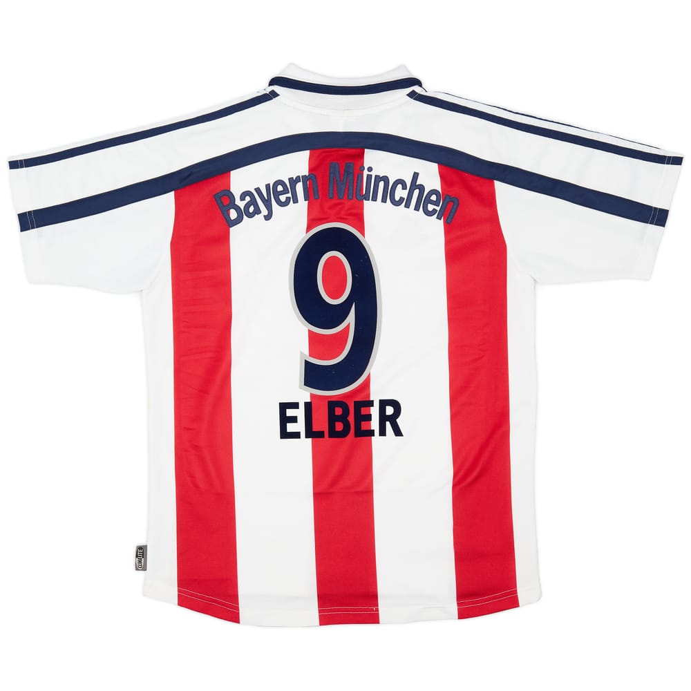 2000-01 Bayern Munich Away Shirt Elber #9 - 7/10 - (XL.Boys)