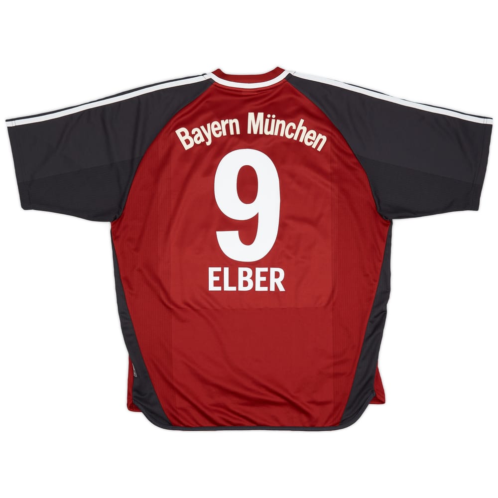 2001-02 Bayern Munich Home Shirt Elber #9 - 8/10 - (XL)