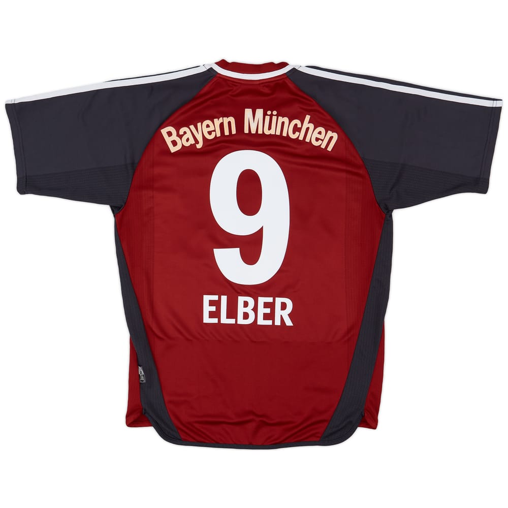 2001-02 Bayern Munich Home Shirt Elber #9 - 6/10 - (S)