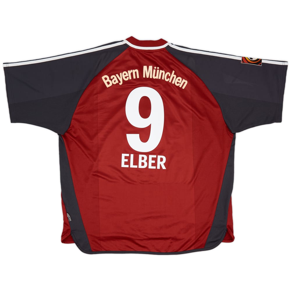 2001-02 Bayern Munich Home Shirt Elber #9 - 8/10 - (XXL)
