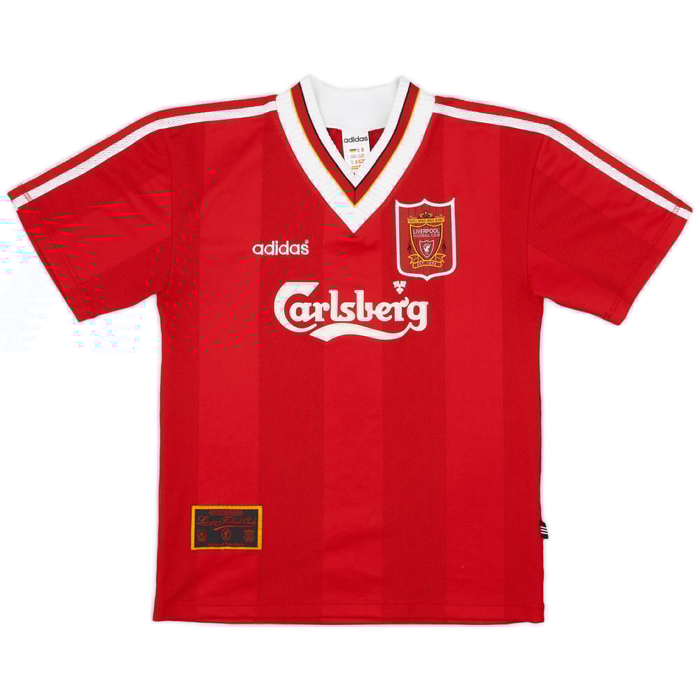 1995-96 Liverpool Home Shirt - 9/10 - (XL.Boys)