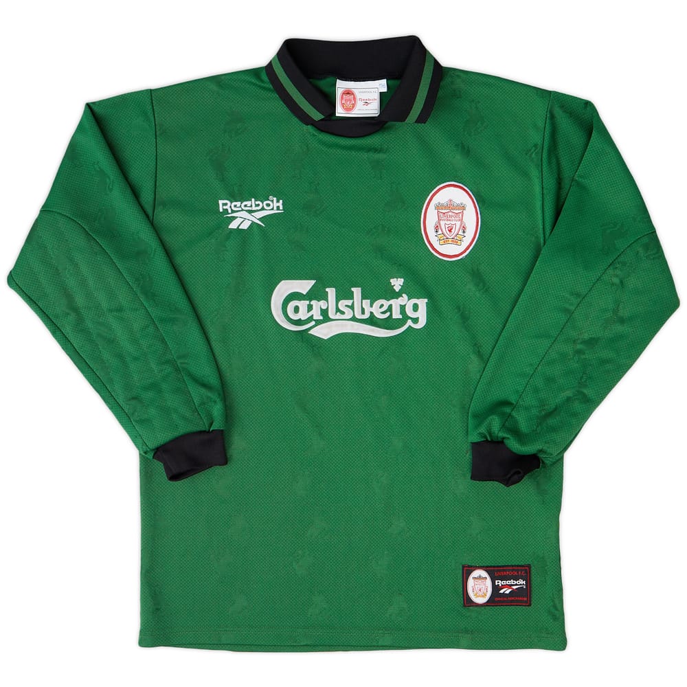 1996-97 Liverpool GK Shirt - 8/10 - (Y)