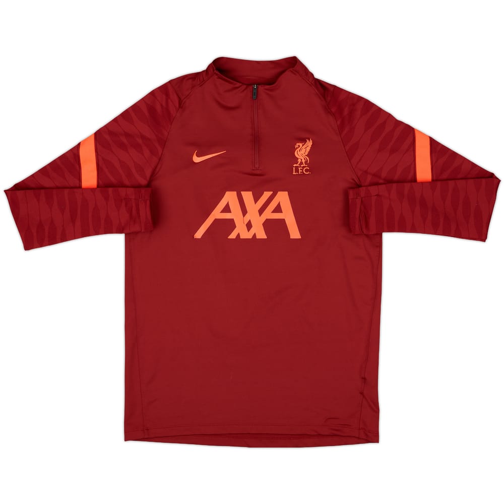 2021-22 Liverpool Nike 1/4 Zip Drill Top - 5/10 - (M)