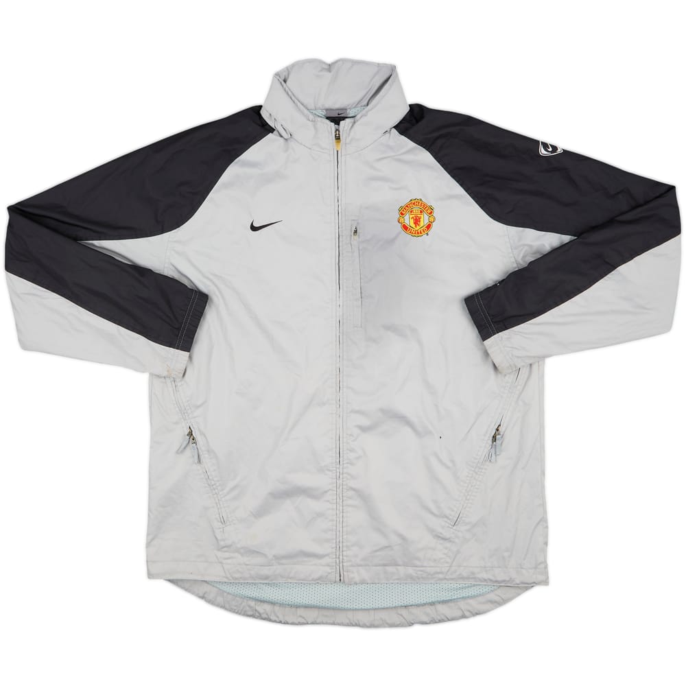 2003-04 Manchester United Nike Hooded Rain Jacket - 4/10 - (XL)