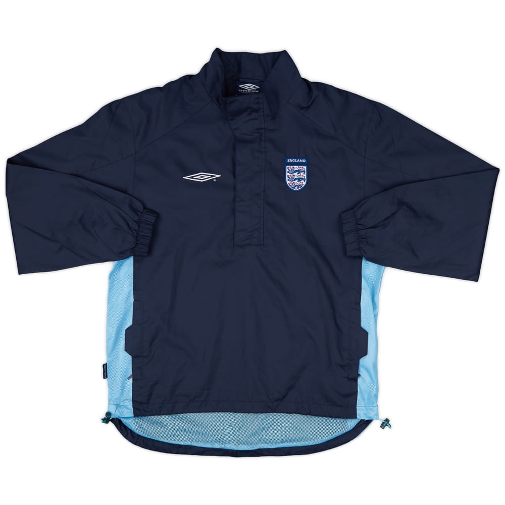 2002-04 England Umbro 1/2 Zip Rain Jacket - 10/10 - (M)
