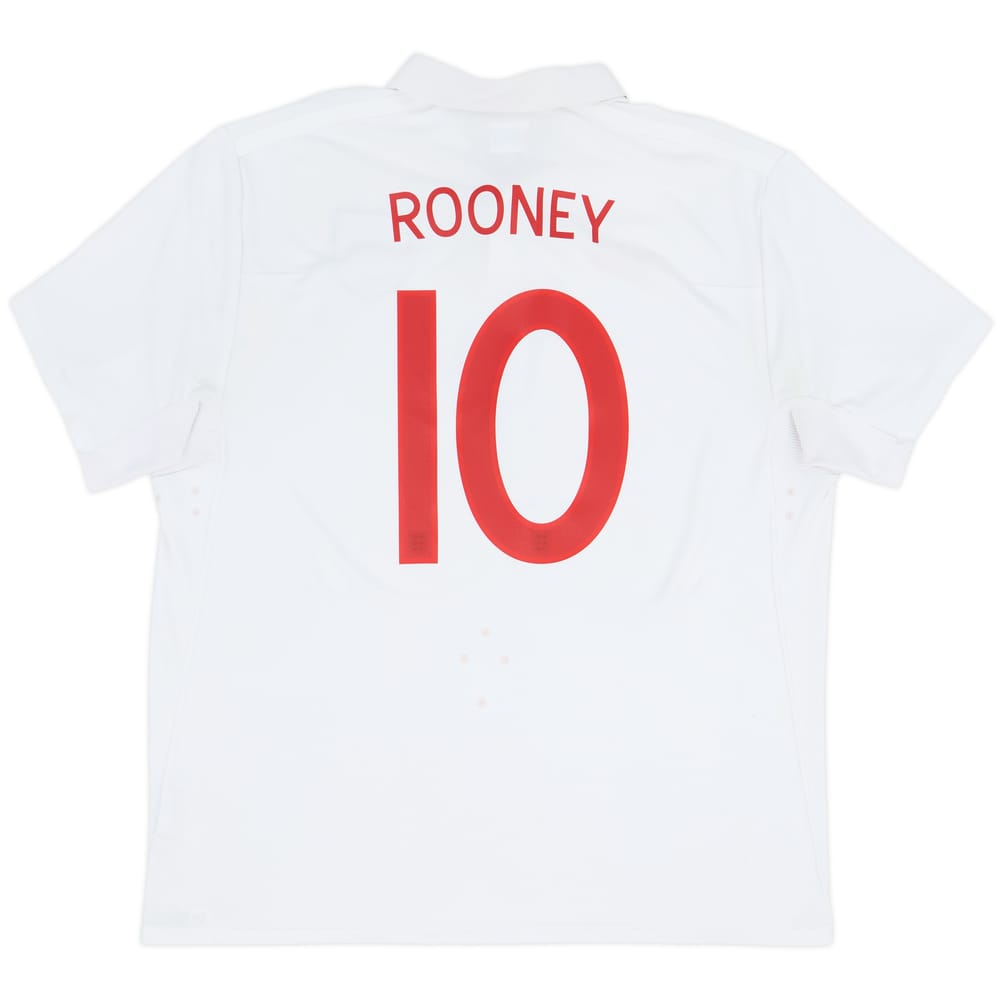 2009-10 England Home Shirt Rooney #10 - 6/10 - (XXL)