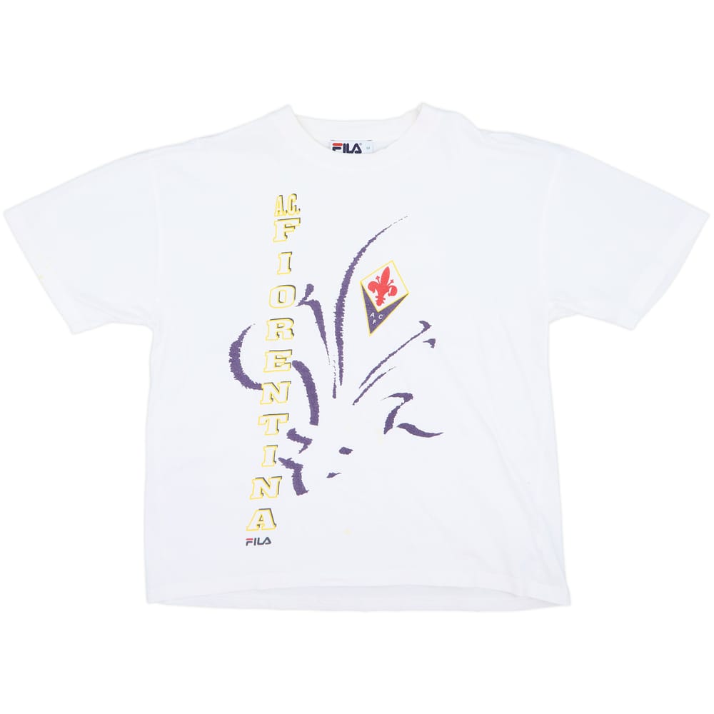 1998-00 Fiorentina Fila Cotton Tee - 7/10 - (M)
