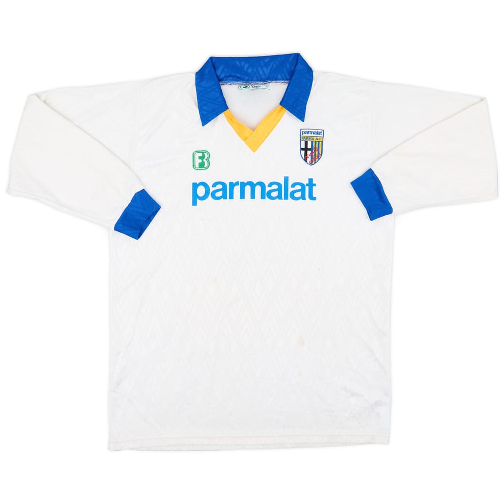 1990-92 Parma Scuola Calcio Home L/S Shirt #9 - 6/10 - (XL)