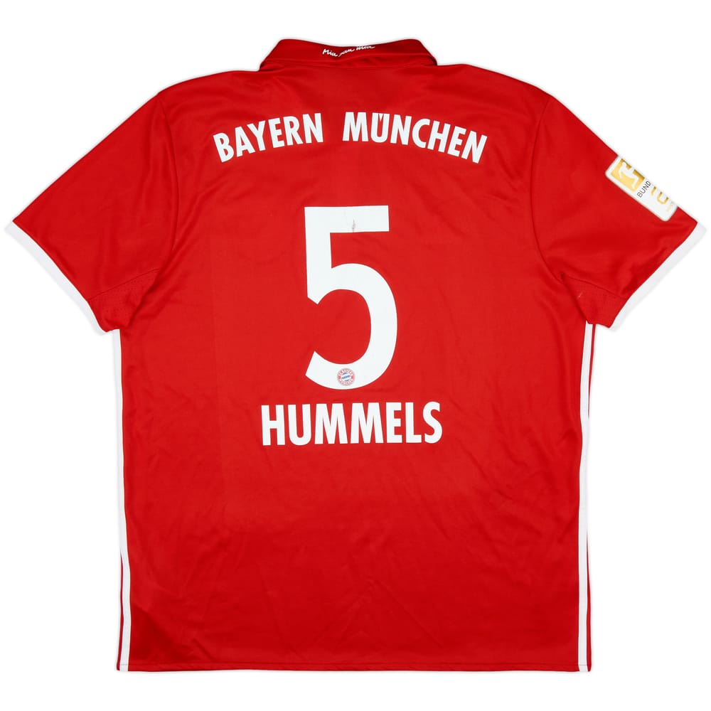 Camiseta de local del Bayern Munich 2016-17 Hummels #5 - 6/10 - (XL)
