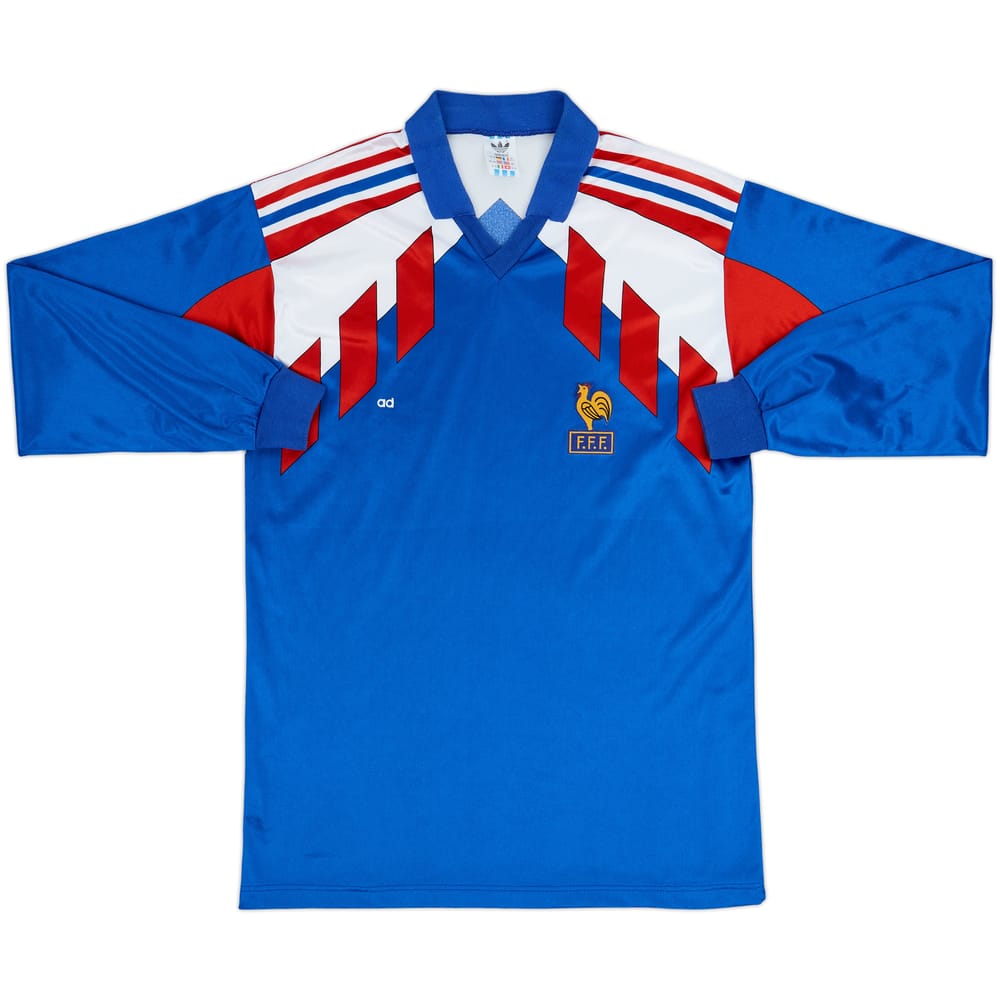 1990-92 France Home L/S Shirt - 4/10 - (M)