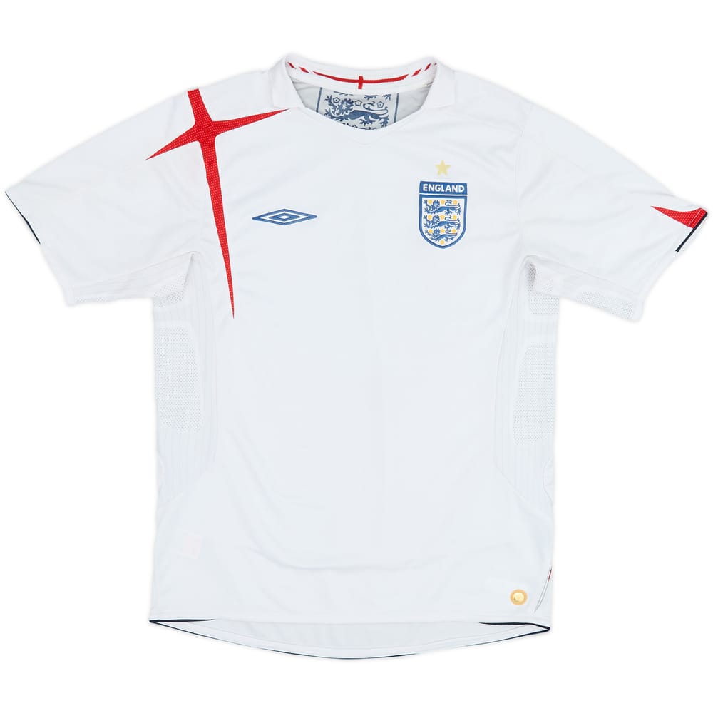 2005-07 England Home Shirt - 4/10 - (M)