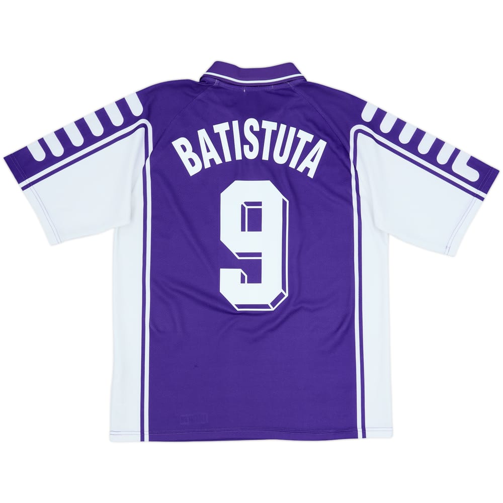 1999-00 Fiorentina Home Shirt Batistuta #9 - 9/10 - (M)