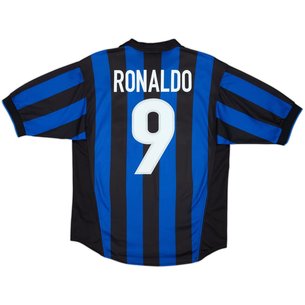1998-99 Inter Milan Home Shirt Ronaldo #9 - 8/10 - (S)