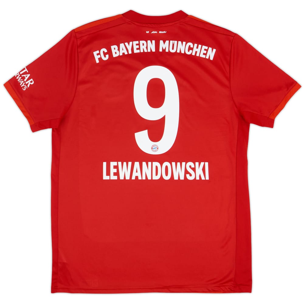 2019-20 Bayern Munich Home Shirt Lewandowski #9 - 7/10 - (L)