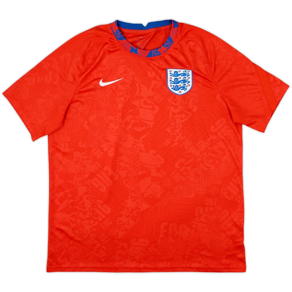 2020-21 England Nike Training Shirt - 9/10 - (XL)