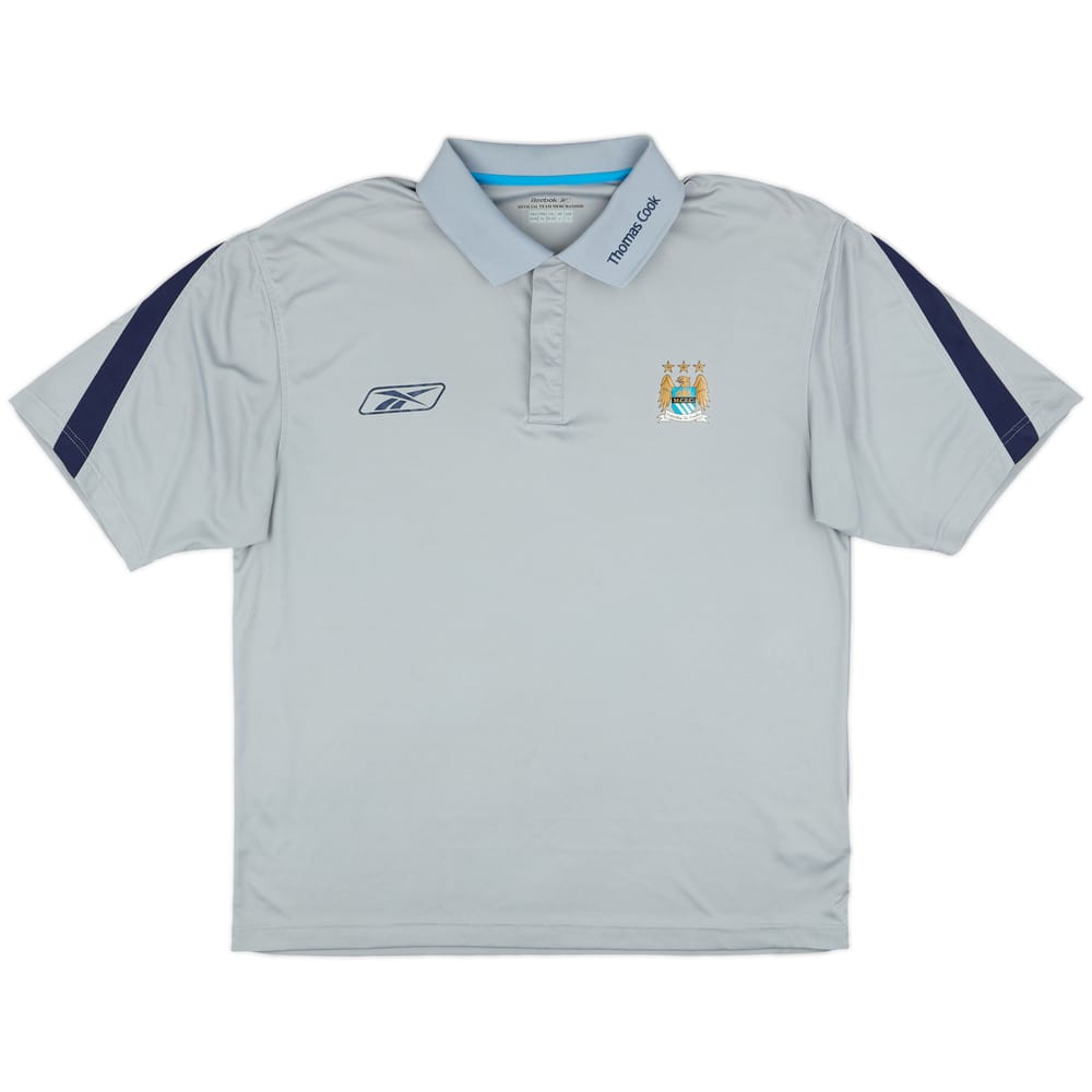 2006-07 Manchester City Reebok Polo Shirt - 8/10 - (L)